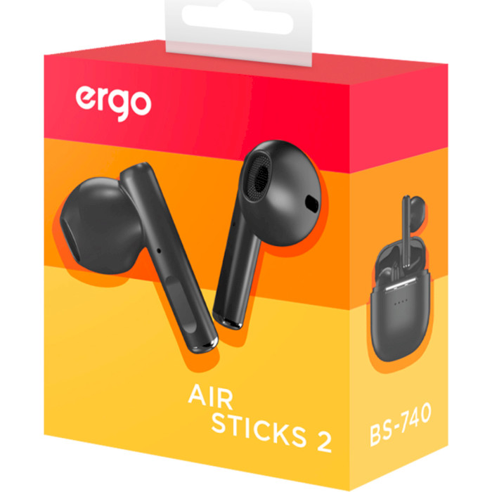 Навушники ERGO BS-740 Air Sticks 2 Black