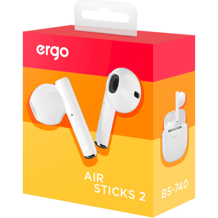 Навушники ERGO BS-740 Air Sticks 2 White