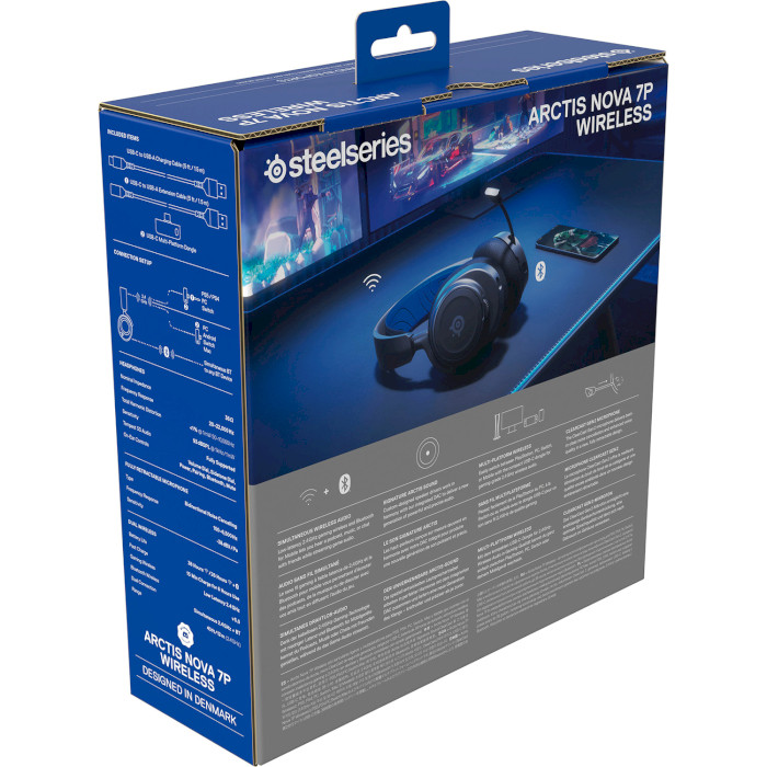 Навушники геймерскі STEELSERIES Arctis Nova 7P Black (61559)