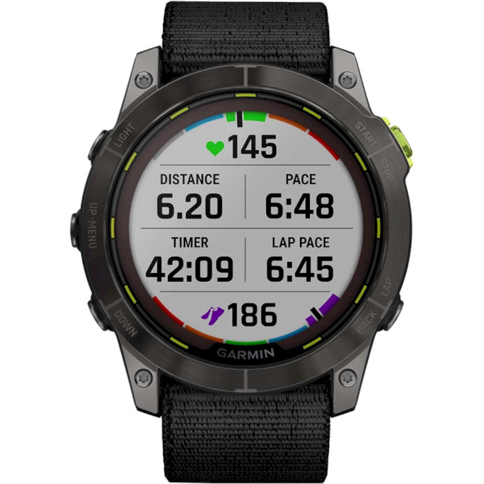 Смарт-часы GARMIN Enduro 2 Carbon Gray DLC Titanium with Black Nylon Strap (010-02754-01)