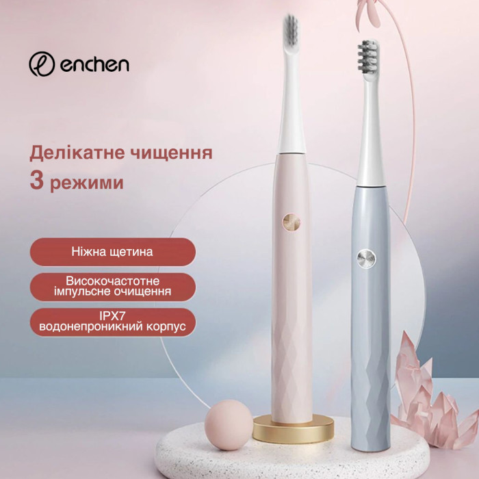 Електрична зубна щітка ENCHEN T501 Pink