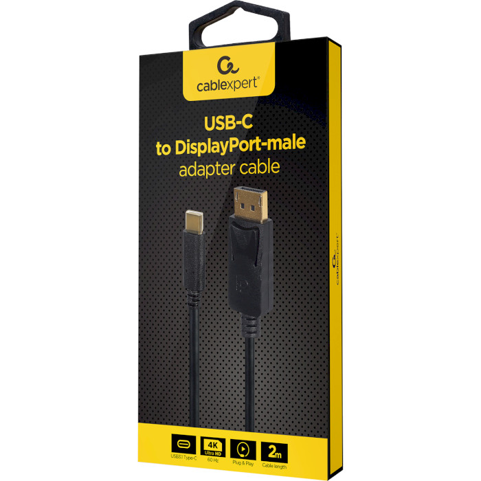 Кабель CABLEXPERT A-CM-DPM-01 USB-C - DisplayPort 2м Black