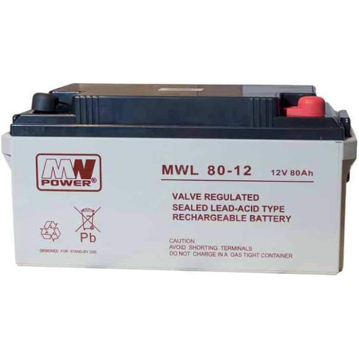Акумуляторна батарея MWPOWER MWL 80-12 (12В, 80Агод)