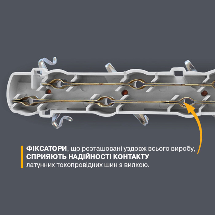 Розетковий блок із заземленням ELECTRUM C-SM-1775 White, 2 розетки