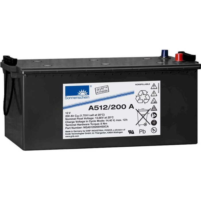 Акумуляторна батарея EXIDE A512-200A (12В, 200Агод)