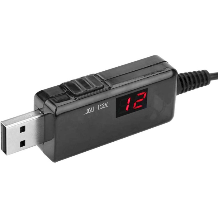 Кабель питания USB to DC KEWEISI 5V to 9V/12V 5.5x2.1mm + 3.5x1.35mm 0.8м