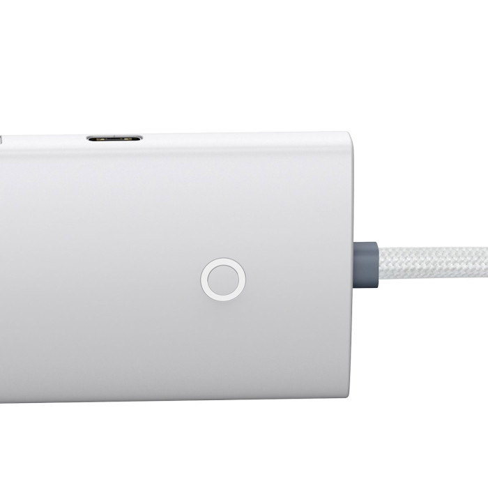 USB хаб BASEUS Lite Series 4-Port Type-C Hub Adapter White (WKQX030402)