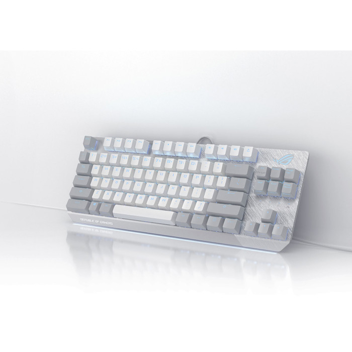 Клавиатура ASUS ROG Strix Scope NX TKL White LED UA Moonlight White (90MP02B6-BKUA00)