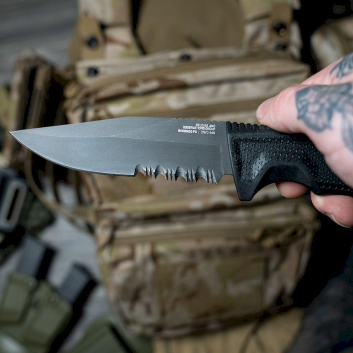 Тактический нож SOG Recondo FX Partially Serrated Black (17-22-02-57)