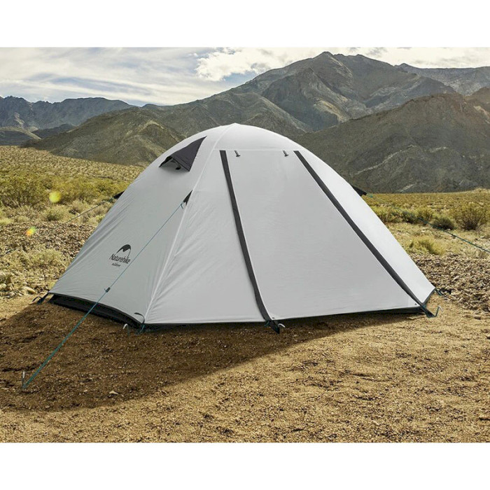 Палатка 3-местная NATUREHIKE P-Series White (NH18Z033-P-WH)