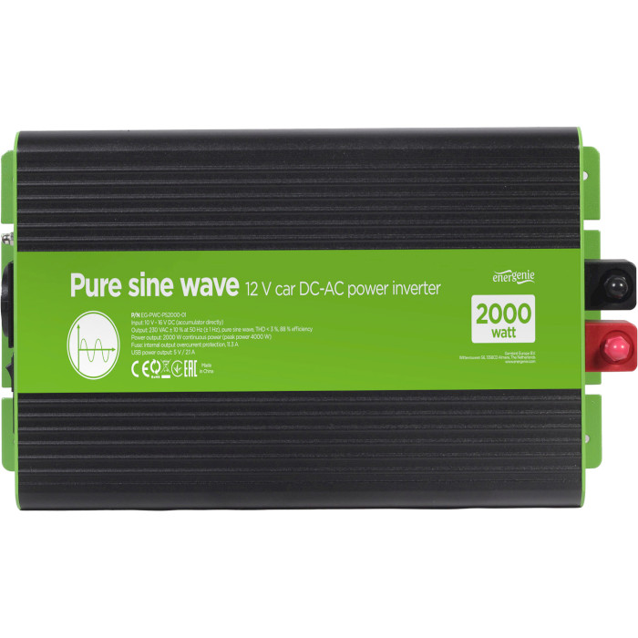 Інвертор напруги ENERGENIE EG-PWC-PS2000-01 12V/220V 2000W