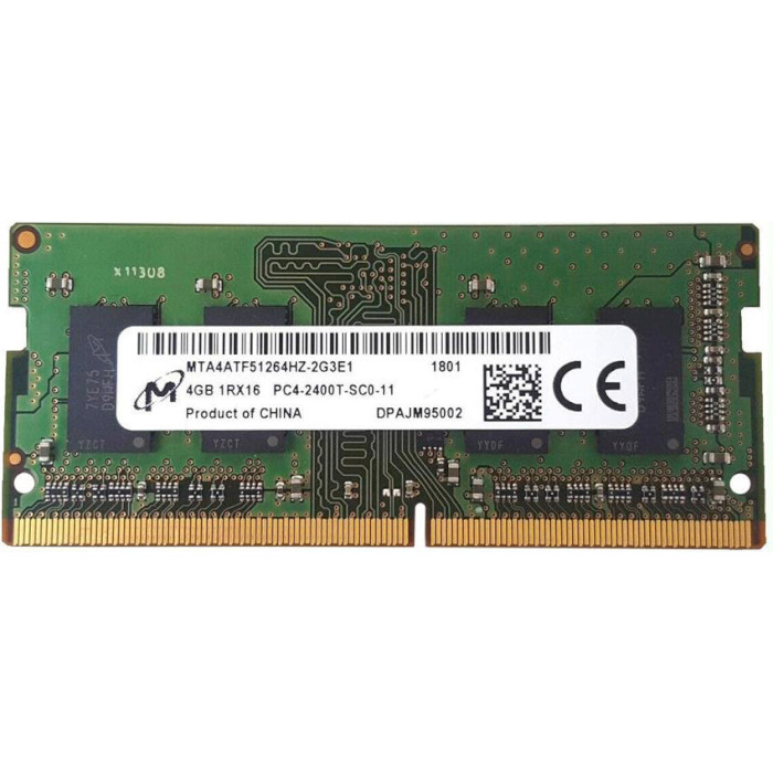 Модуль памяти MICRON SO-DIMM DDR4 2400MHz 4GB (MTA4ATF51264HZ-2G3E1)