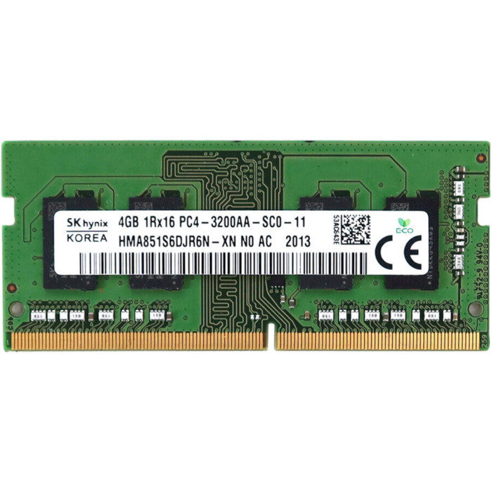 Модуль памяти HYNIX SO-DIMM DDR4 3200MHz 4GB (HMA851S6DJR6N-XN)