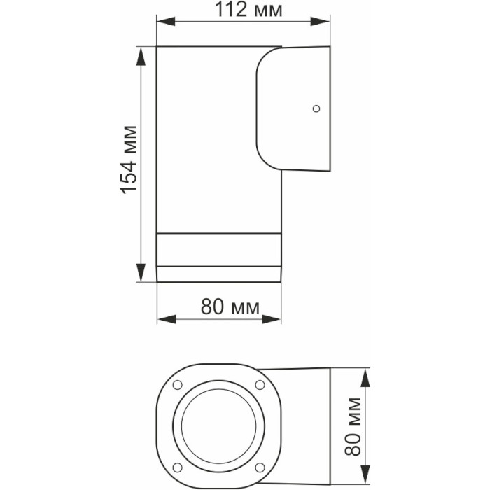 Фасадный светильник VIDEX VL-AR071G 50W