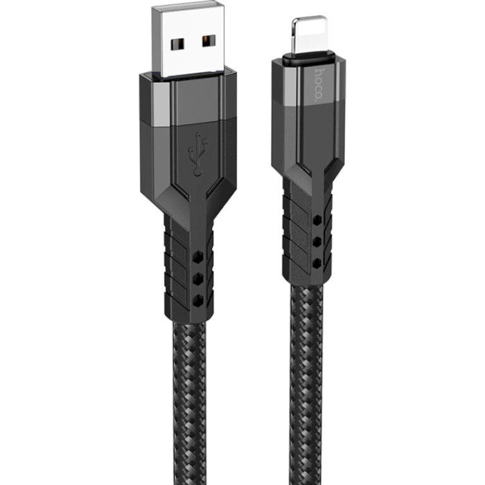 Кабель HOCO U110 USB-A to Lightning 1.2м Black