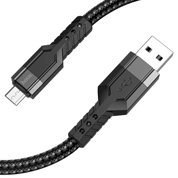 Кабель HOCO U110 USB-A to Micro-USB 1.2м Black