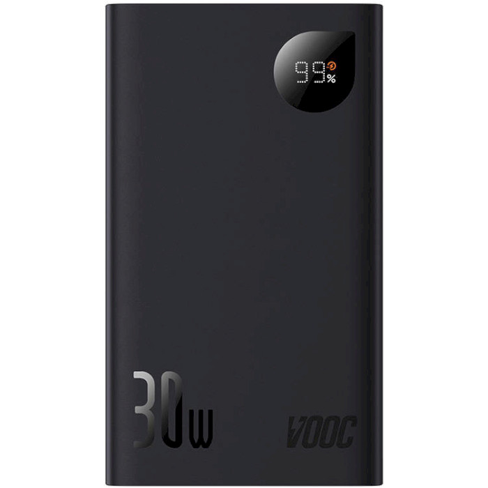Повербанк BASEUS Adaman2 Digital Display Fast Charge Power Bank 30W 20000mAh Black (PPAD050001/PPAD050101)