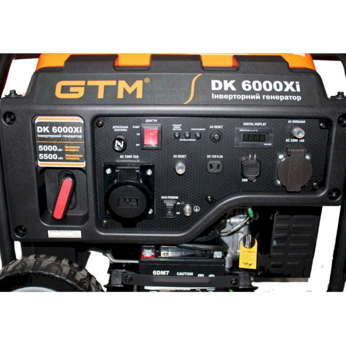 Бензиновий інверторний генератор GTM DK6000Xi