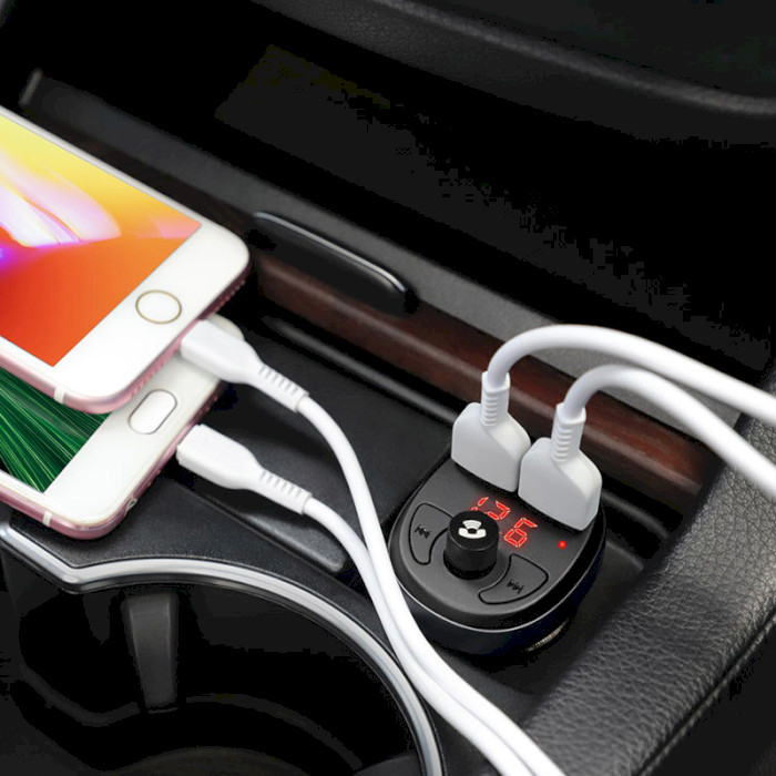 FM-трансмиттер HOCO E41 Car Charger with FM Transmitter