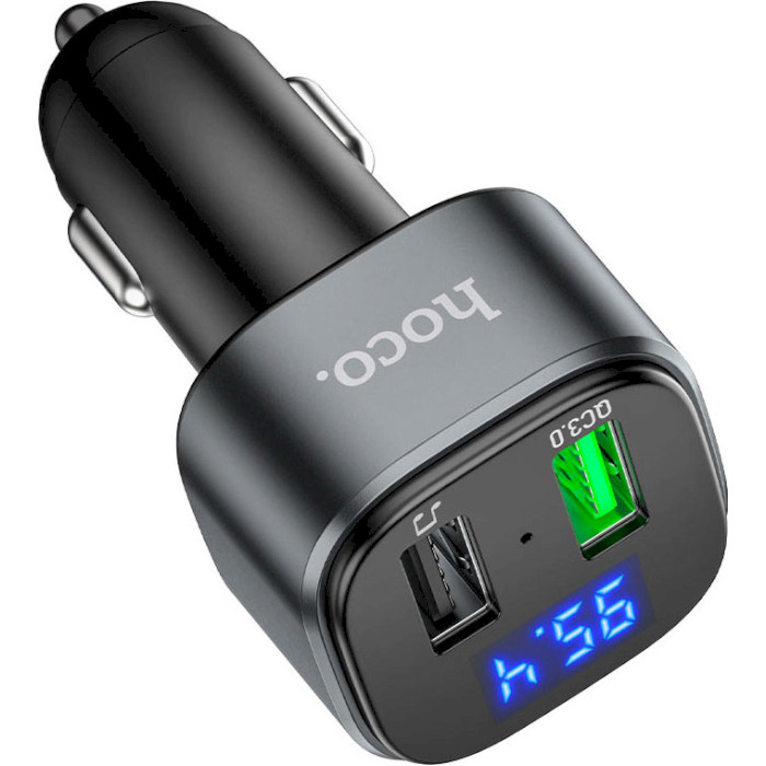 FM-трансмиттер HOCO E67 Fighter QC3.0 Car Charger with FM Transmitter