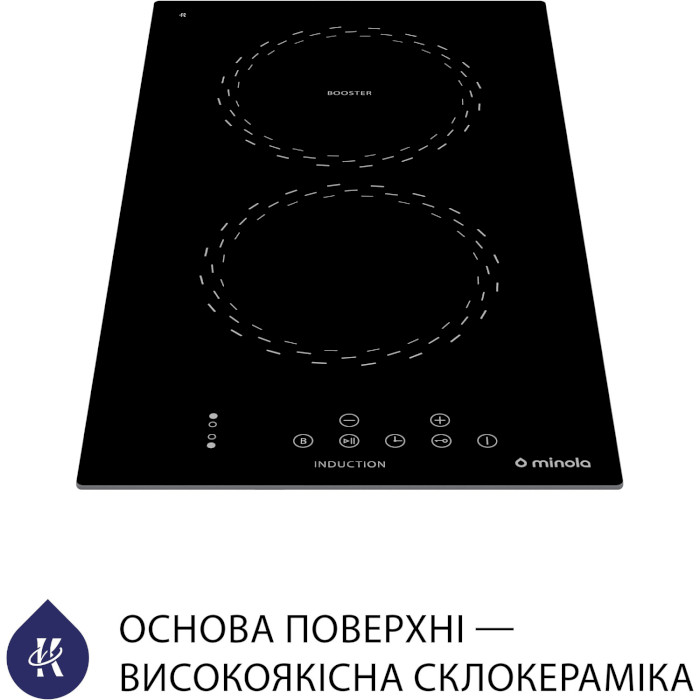 Варильна поверхня індукційна MINOLA MI 3038 KBL