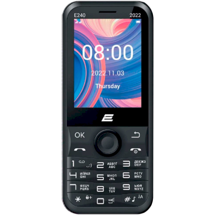 Мобільний телефон 2E E240 2022 Black