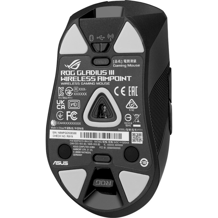 Миша ігрова ASUS ROG Gladius III Wireless AimPoint RGB Black (90MP02Y0-BMUA01)