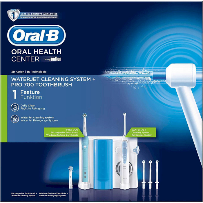 Зубний центр BRAUN ORAL-B WaterJet Cleaning System + Pro 700 Electric Toothbrush OC16.525.1U