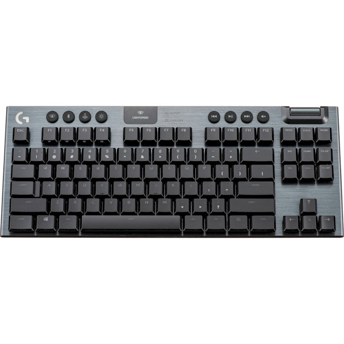 Клавиатура беспроводная LOGITECH G915 TKL Lightspeed Wireless RGB Keyboard Clicky Carbon (920-009537)