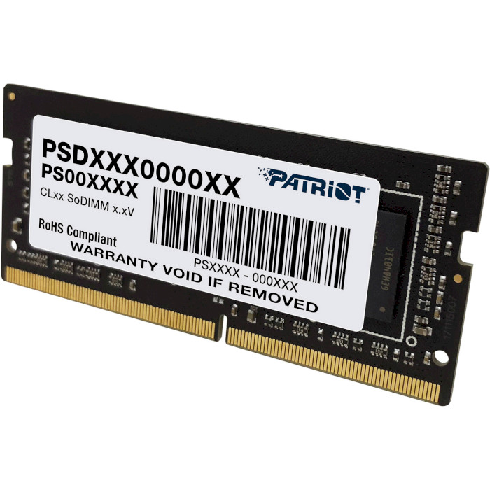 Модуль пам'яті PATRIOT Signature Line SO-DIMM DDR4 3200MHz 16GB (PSD416G32002S)