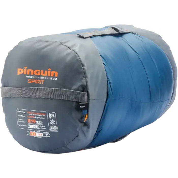 Спальный мешок PINGUIN Spirit 195 -12°C Blue Left (232356)