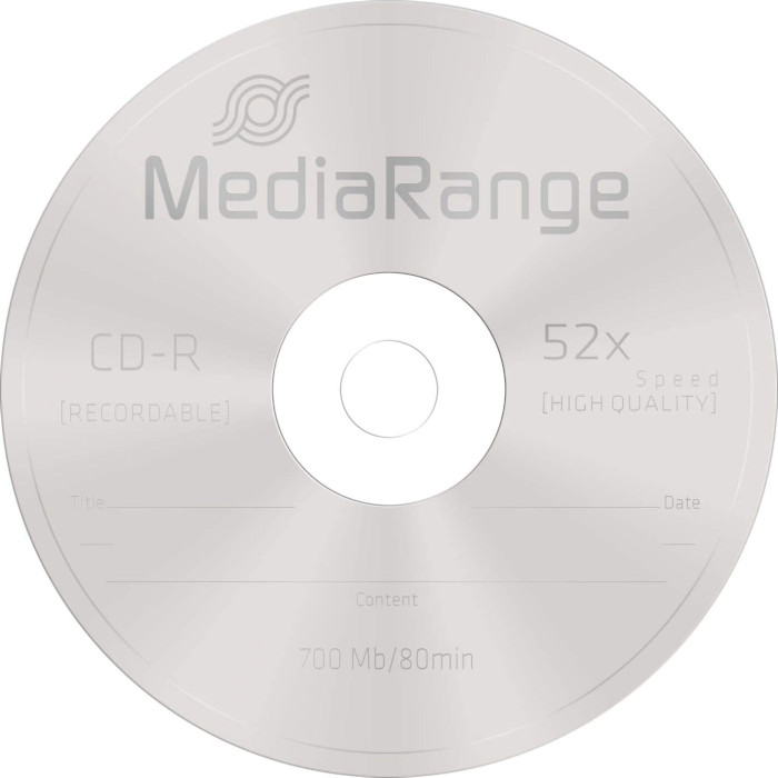 CD-R MEDIARANGE Data Storage 700MB 52x 50pcs/spindle (MR207)
