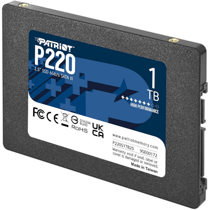 SSD диск PATRIOT P220 1TB 2.5" SATA (P220S1TB25)
