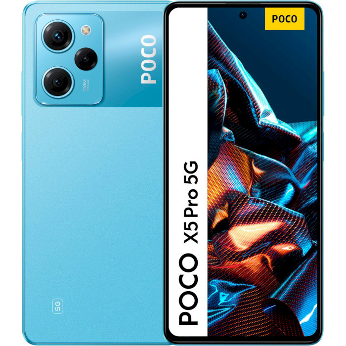 Смартфон POCO X5 Pro 5G 8/256GB Blue (MZB0CRMEU)
