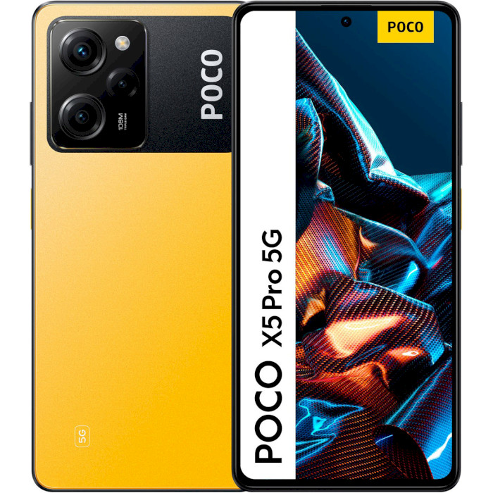 Смартфон POCO X5 Pro 5G 8/256GB Yellow (MZB0CSEEU)