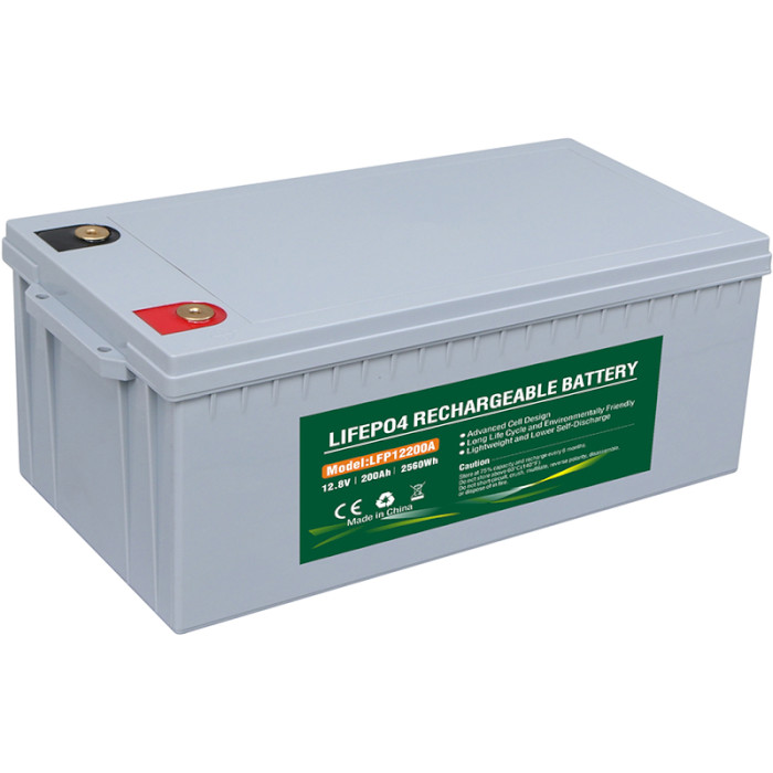 Акумуляторна батарея POWERPLANT LiFePO4 LFP12200B (12.8В, 200Агод)