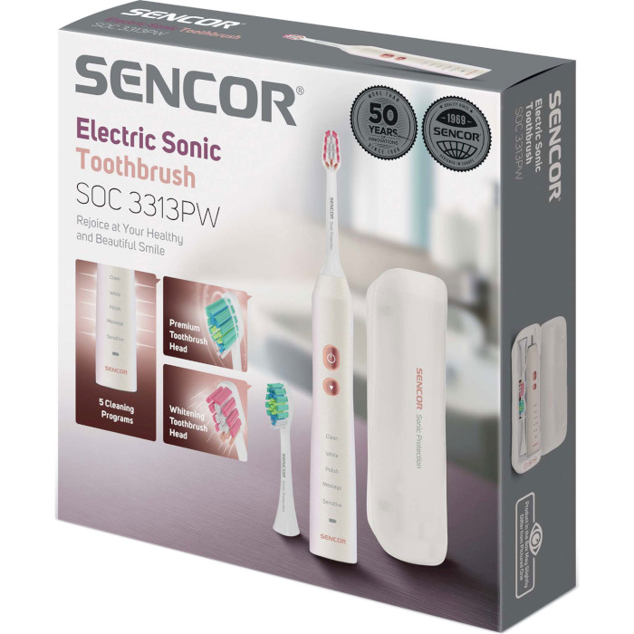 Электрическая зубная щётка SENCOR SOC 3313PW (41014665)