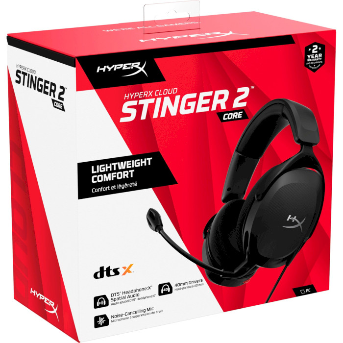 Наушники геймерские HYPERX Cloud Stinger 2 Wired Black (683L9AA)