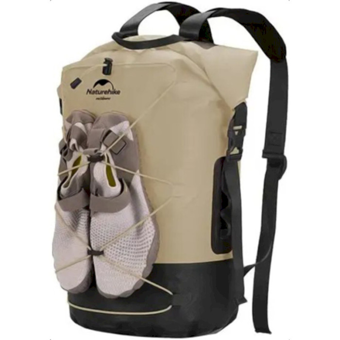 Герморюкзак NATUREHIKE Dry and Wet Separation Waterproof Backpack 30L Khaki (NH21FSB04-KH)