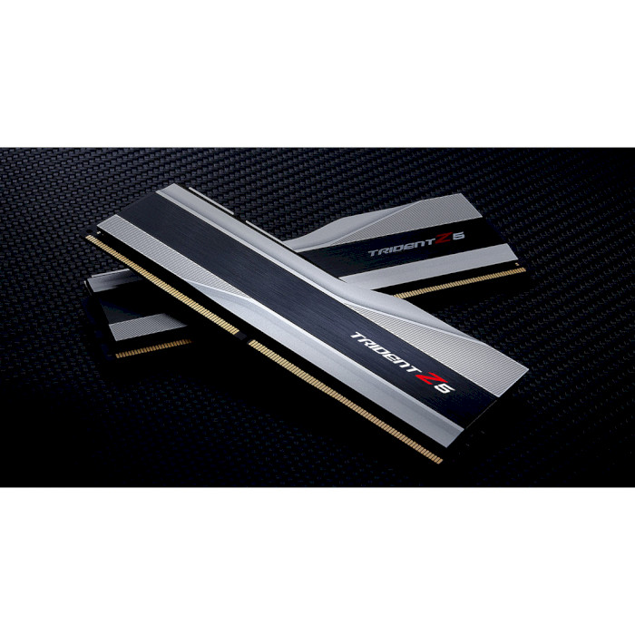 Модуль памяти G.SKILL Trident Z5 Metallic Silver DDR5 6000MHz 64GB Kit 2x32GB (F5-6000J3238G32GX2-TZ5S)