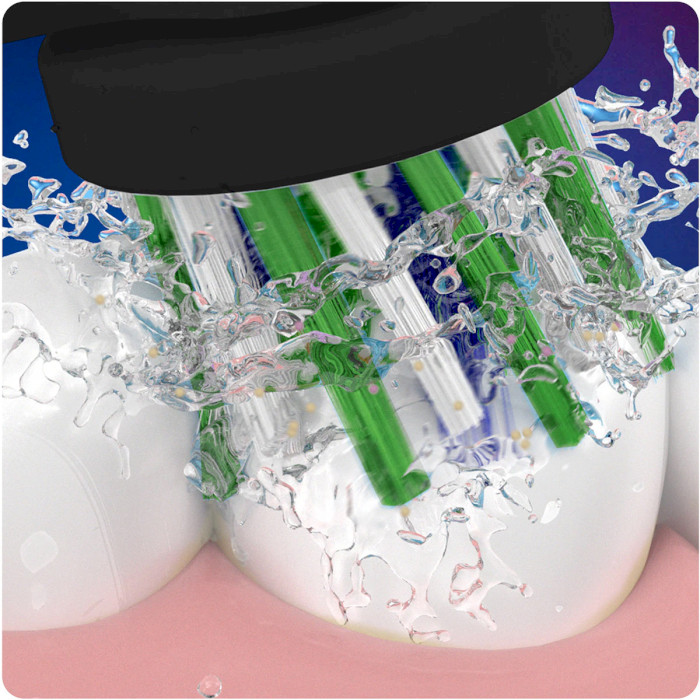 Насадка для зубної щітки BRAUN ORAL-B CrossAction EB50BRB CleanMaximiser Black 3шт (4210201325413)