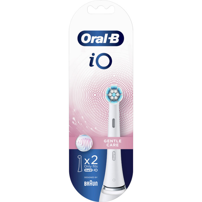 Насадка для зубної щітки BRAUN ORAL-B iO Gentle Care White 2шт (80346675)