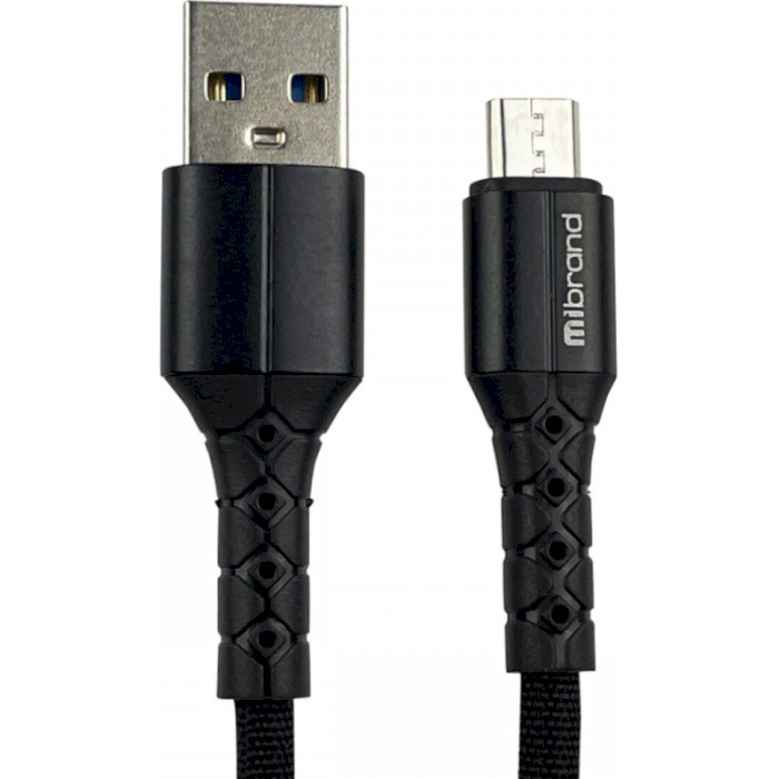 Кабель MIBRAND MI-32 Nylon Charging Line USB-A to Micro-USB 2м Black (MIDC/322MB)