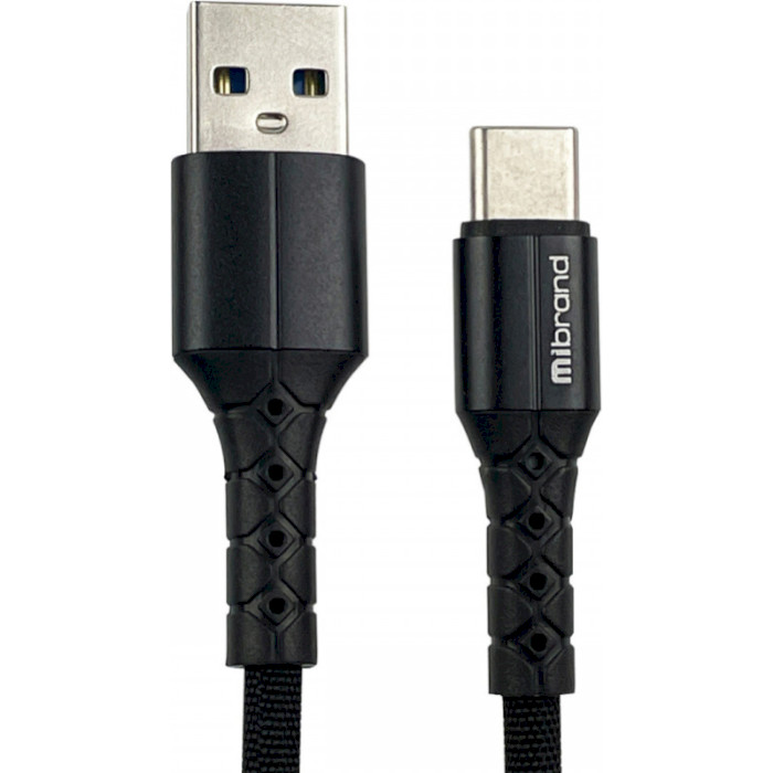 Кабель MIBRAND MI-32 Nylon Charging Line USB-A to Type-C 2м Black (MIDC/322TB)