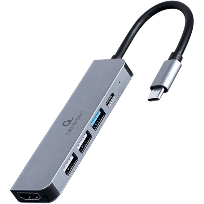 Порт-репликатор CABLEXPERT 5-in-1 USB-C to HDMI/USB3.1/USB2.0/PD (A-CM-COMBO5-03)