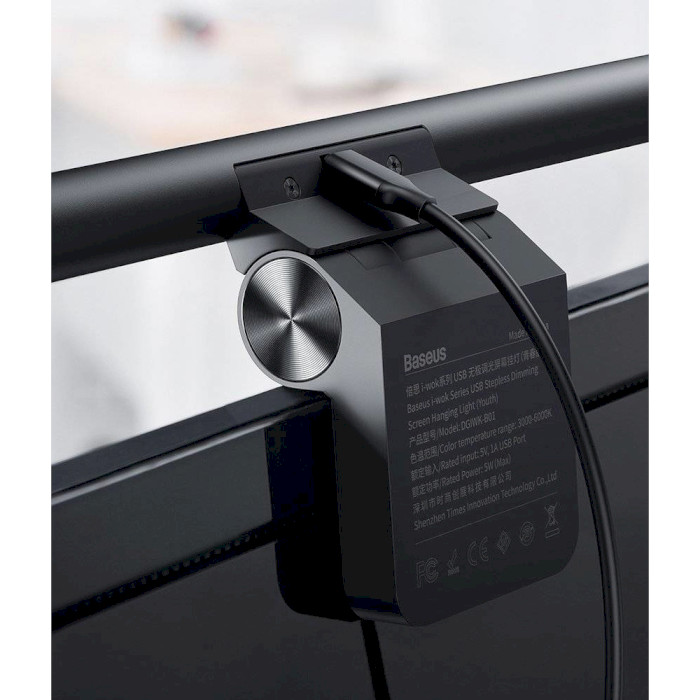 Лампа-скрінбар BASEUS i-wok Series USB Asymmetric Light Source Screen Handing Light Black (DGIWK-B01)