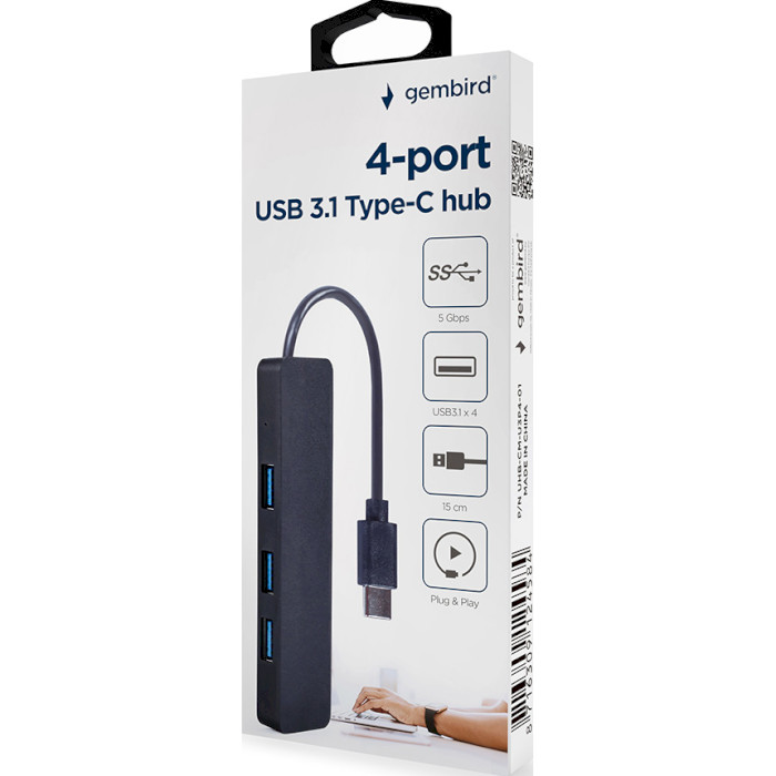 USB хаб GEMBIRD UHB-CM-U3P4-01