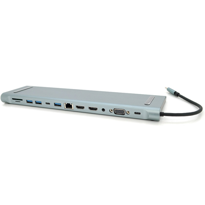 Порт-реплікатор VOLTRONIC 12-in-1 USB-C to HDMI/VGA/USB-C/USB3.0/PD/LAN/CR