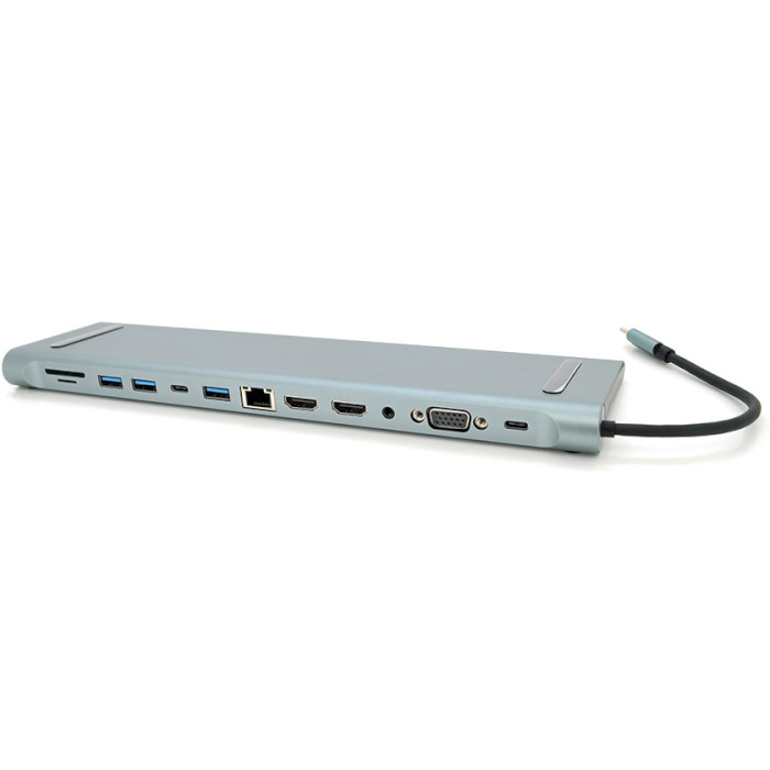 Порт-репликатор VOLTRONIC 12-in-1 USB-C to HDMI/VGA/USB-C/USB3.0/PD/LAN/CR