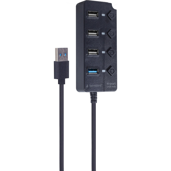 USB хаб з вимикачами GEMBIRD UHB-U3P1U2P3P-01